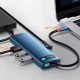 USB-Хаб Baseus Metal Gleam Series 8-in-1 Type-C. gray