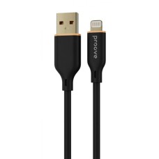 Кабель Proove Jelly Silicone Lightning 2.4A (1m) black