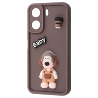 Чохол Pretty Things Case Xiaomi Redmi 13C 4G/Poco C65 brown/baby