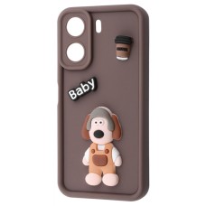 Чохол Pretty Things Case Xiaomi Redmi 13C 4G/Poco C65 brown/baby