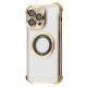 Чохол Glossy Case with Magnetic Ring iPhone 15 Pro Max gold