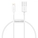 Кабель Baseus Superior Series Fast Charging Lightning 2.4A (0,25m) white