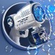 Пістолет з мильними бульбашками Bubble Gun R1 red