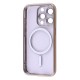 Чохол Metal Matte Case with Magnetic Ring iPhone 15 Pro yellow