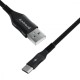 Кабель Proove Braided Scout Type-C 2.4A (1m) black