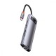 USB-Хаб Baseus Metal Gleam Series 8-in-1 Type-C. gray
