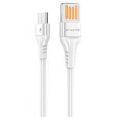 Кабель Proove Double Way Silicone Micro USB 2.4A (1m) white
