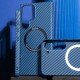 Чохол WAVE Carbon Case with Magnetic Ring Samsung Galaxy S23 Plus blue