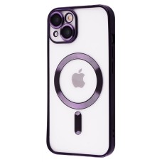 Чохол Metal Matte Case with Magnetic Ring iPhone 14 deep purple