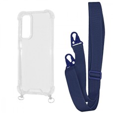 Чохол WAVE Clear Case with Strap Samsung Galaxy A15 4G/5G midnight blue