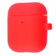 Чохол Silicone Case Slim with Carbine for AirPods 2 red