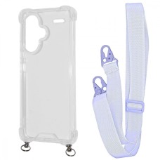 Чохол WAVE Clear Case with Strap Xiaomi Redmi Note 13 Pro+ light purple