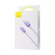 Кабель Baseus Crystal Shine Series Lightning 2.4A (2m) sky blue