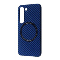 Чохол WAVE Carbon Case with Magnetic Ring Samsung Galaxy S23 Plus blue