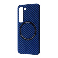 Чохол WAVE Carbon Case with Magnetic Ring Samsung Galaxy S23 Plus blue