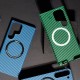 Чохол WAVE Carbon Case with Magnetic Ring Samsung Galaxy S23 Plus blue