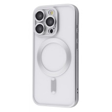 Чохол Metal Matte Case with Magnetic Ring iPhone 15 Pro white titanium