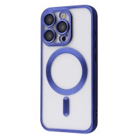 Чохол Metal Matte Case with Magnetic Ring iPhone 15 Pro blue titanium