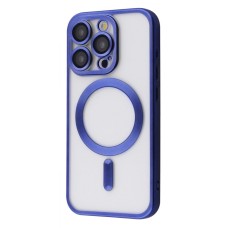 Чохол Metal Matte Case with Magnetic Ring iPhone 15 Pro blue titanium