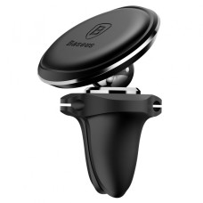 Автомобільний тримач Baseus Magnetic Air Vent Car Mount With Cable Clip black