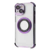Чохол Glossy Case with Magnetic Ring iPhone 13 purple