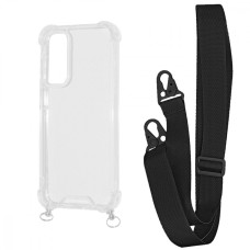 Чохол WAVE Clear Case with Strap Samsung Galaxy A15 4G/5G black
