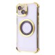 Чохол Glossy Case with Magnetic Ring iPhone 15 gold