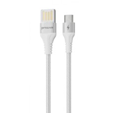 Кабель Proove Double Way Weft Micro USB 2.4A (1m) white