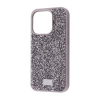 Чохол Bling World Rock Diamond (TPU) iPhone 14 Pro Max gray titanium