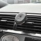 Автомобільний тримач Baseus Magnetic Air Vent Car Mount With Cable Clip black