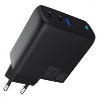 МЗП Proove Shot GaN 67W (2Type-C + USB) black