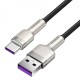 Кабель Baseus Cafule Metal Data Type-C 66W (1m) black