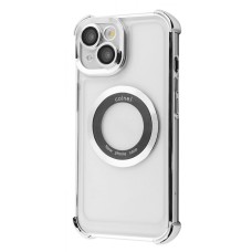 Чохол Glossy Case with Magnetic Ring iPhone 14 silver