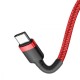 Кабель Baseus Cafule Flash Charging Type-C to Type-C PD 2.0 100W (2m) red/black