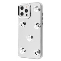 Чохол Mirror Shine Case iPhone 12 Pro Max hearts