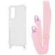 Чохол WAVE Clear Case with Strap Samsung Galaxy A15 4G/5G pink sand