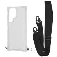 Чохол WAVE Clear Case with Strap Samsung Galaxy S24 Ultra black