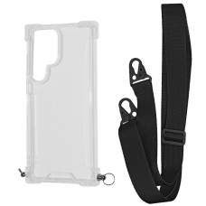 Чохол WAVE Clear Case with Strap Samsung Galaxy S24 Ultra black