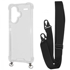 Чохол WAVE Clear Case with Strap Xiaomi Redmi Note 13 Pro+ black