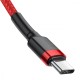 Кабель Baseus Cafule Flash Charging Type-C to Type-C PD 2.0 100W (2m) red/black