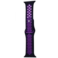 Ремінець Apple Watch Sport Nike+ 38/40/41 mm black/purple